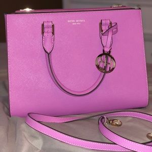 Henri Bendel Pink Turn Lock Satchel